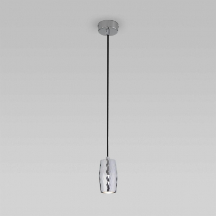 Подвесной светодиодный светильник Eurosvet Bonaldo 50246/1 Led хром для кухни площадью до 1 кв.м.,  в современном стиле