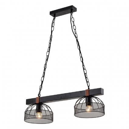 Подвесной светильник Lussole Loft Fishers LSP-8799 для кафе и ресторанов, цвет черный,  в стиле лофт
