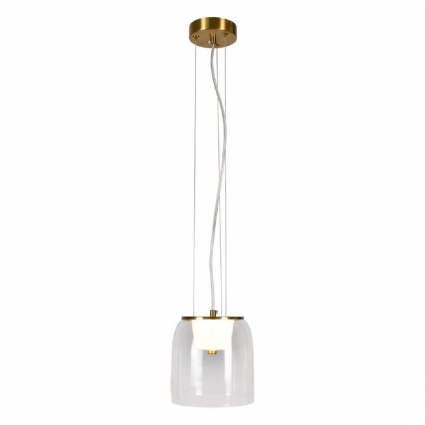 Подвесной светодиодный светильник Lussole Loft Dearborn LSP-7060 для кухни, цвет бронза,  в стиле модерн