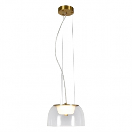 Подвесной светодиодный светильник Lussole Loft Dearborn LSP-7061 для кухни, цвет бронза,  в стиле модерн