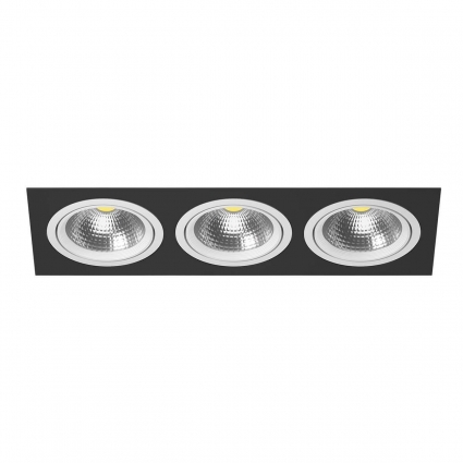 Встраиваемый светильник Lightstar Intero 111 (217837+217906+217906+217906) i837060606 для офиса площадью до 5.6 кв.м.,  в стиле Хай-тек