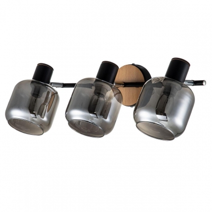 Спот Escada Hugge 10177/3A Black для гостиной площадью до 7 кв.м., цвет дымчатый