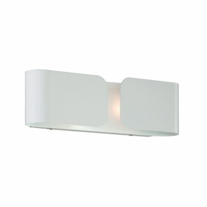 Настенный светильник Ideal Lux Clip AP2 Mini Bianco для прихожей площадью до 4.4 кв.м.,  в стиле Хай-тек