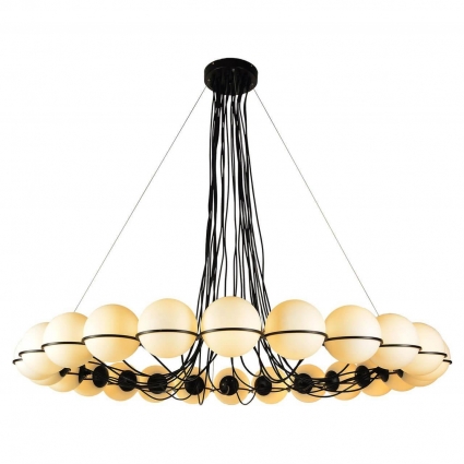 Подвесная люстра Lussole Loft Seneca GRLSP-8176 для больших залов площадью до 120 кв.м.,  в стиле Хай-тек