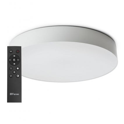 Потолочный светодиодный светильник Feron Simple matte AL6200 48071 для гостиной, цвет белый,  в современном стиле