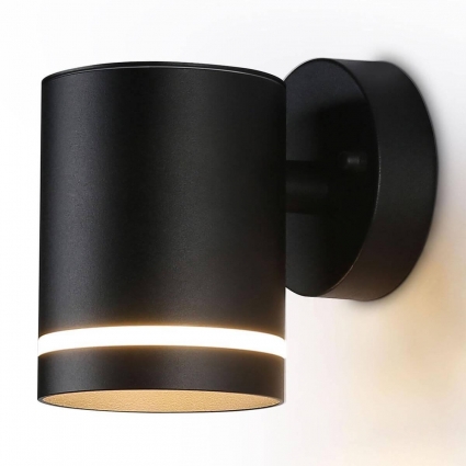 Уличный настенный светильник Ambrella light Garden ST3327, цвет черный,  в современном стиле