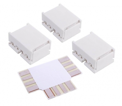 Соединитель Deko-Light Board connector T f?r 10mm Stripes, 4pole, 1x Board connector T, 3x Board connector 940028, цвет белый