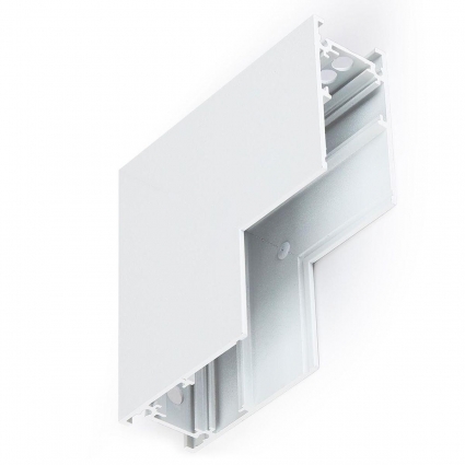 Коннектор L-образный внутренний для накладного шинопровода Ambrella light Track System Magnetic GL3377, цвет белый