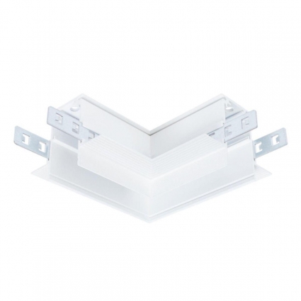 Коннектор L-образный для встраиваемого магнитного шинопровода Arte Lamp Linea-Accessories A487733, цвет белый