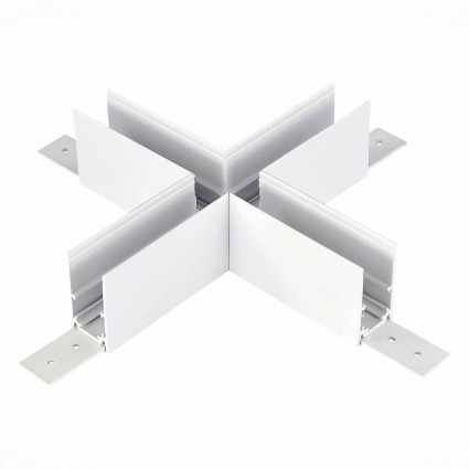 Коннектор X-образный ST Luce Skyline 48 ST007.589.00, цвет белый