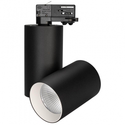 Трековый светодиодный светильник Arlight SP-Polo-Track-Turn-R85-15W Warm3000 027435 для экспозиции, цвет черный,  в современном стиле