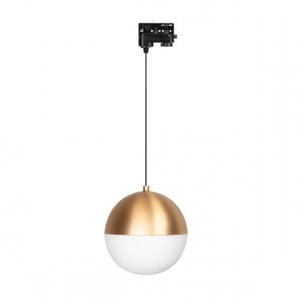 Трековый светодиодный светильник Arlight LGD-Emisfero-Track-Hang-4TR-R200-16W Warm3000 035990 для спальни, цвет золотой,  в современном стиле