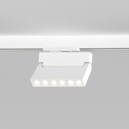 Трековый светодиодный светильник Elektrostandard Garda 85017/01 белый a057441 для кухни, цвет белый,  в современном стиле
