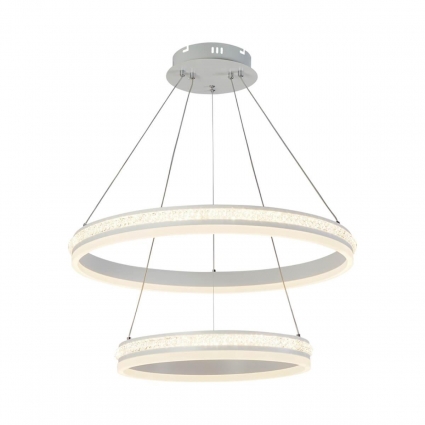 Подвесная светодиодная люстра Profit Light 6040/2 WHT для спальни площадью до 12-18 кв.м.,  в современном стиле