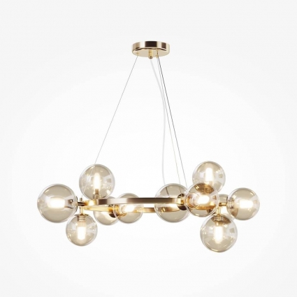 Подвесная люстра Maytoni Dallas MOD545PL-11G, цвет золотой,  в стиле модерн