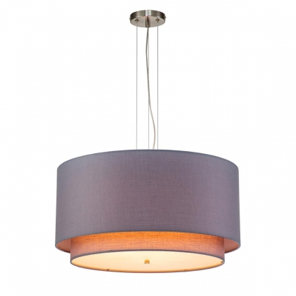 Подвесной светильник Indigo NEBBIA 13020/3P Nickel V000353 для кафе и ресторанов площадью до 9 кв.м.,  в классическом стиле