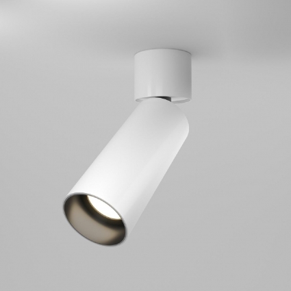 Светодиодный спот Maytoni Technical Focus LED Dim Triac C055CL-L12W3K-W-D-W для прихожей, цвет белый,  в стиле Хай-тек