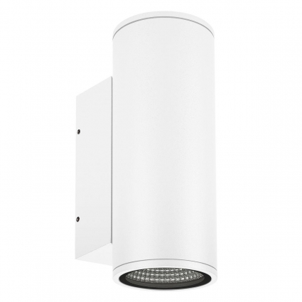 Уличный настенный светодиодный светильник Arlight LGD-Forma-Wall-Twin-R90-2x12W Warm3000 037252, цвет белый,  в современном стиле