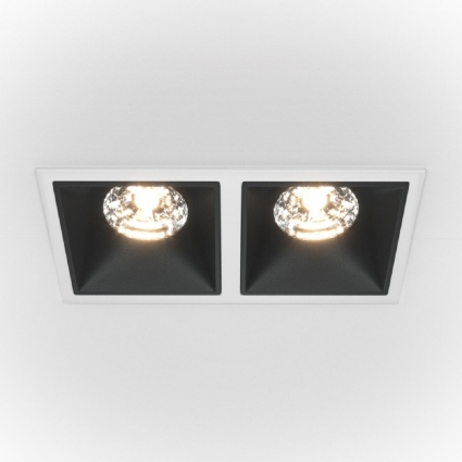 Встраиваемый светодиодный светильник Maytoni Technical Alfa LED Dim Triac DL043-02-15W3K-D-SQ-WB для офиса, цвет белый,  в стиле Хай-тек