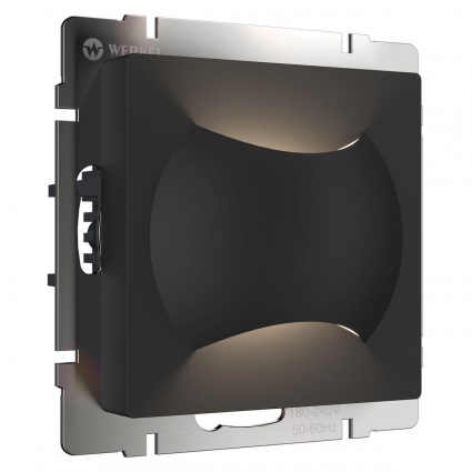 Встраиваемая LED подсветка Werkel Monn черный матовый W1154508 4690389185601 для прихожей, цвет черный,  в современном стиле