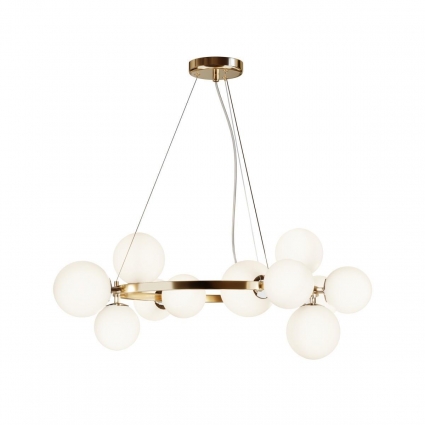 Подвесная люстра Maytoni Dallas MOD545PL-11BS для гостиной, цвет золотой,  в стиле модерн