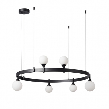 Подвесная люстра Kink Light Бьянки 07808-6,19 для гостиной, цвет черный