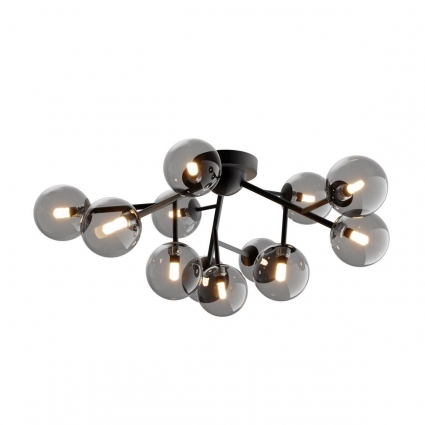 Потолочная люстра Maytoni Dallas MOD545CL-12B для спальни, цвет черный,  в стиле модерн