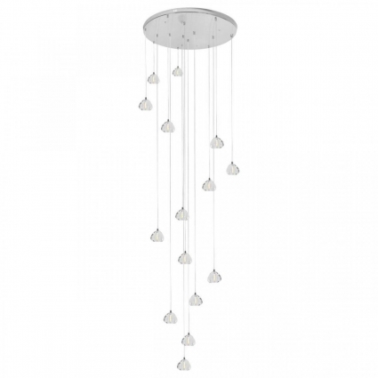 Подвесной светильник Loft IT Rain 10151/15 для гостиной, цвет хром,  в стиле арт-деко