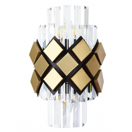 Настенный светильник Arte Lamp Amelia A1039AP-2BK для гостиной площадью до 4 кв.м.,  в стиле модерн