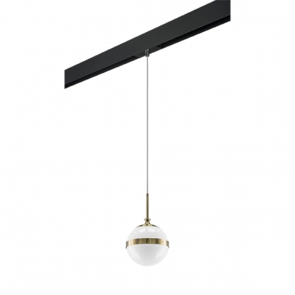 Трековый светильник Lightstar Globo (813111+595007) PRO813111 для кухни, цвет бронза,  в стиле арт-деко
