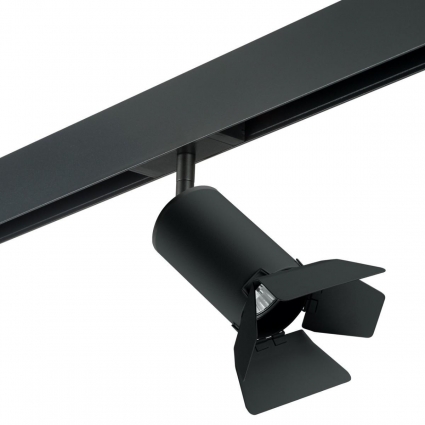 Трековый светильник Lightstar Rullo (214437+595057+202437) PRO437437 для экспозиции, цвет черный,  в стиле Хай-тек
