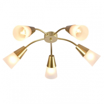 Потолочная люстра Escada Aquilegia 1100/5P Gold для спальни площадью до 10 кв.м.,  в современном стиле