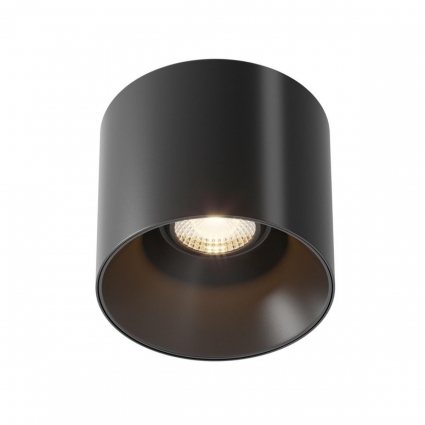 Потолочный светодиодный светильник Maytoni Technical Alfa LED C064CL-01-15W3K-RD-B для прихожей, цвет черный,  в современном стиле