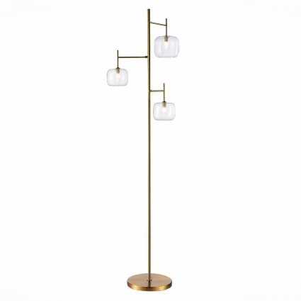 Торшер ST Luce FINN SL1049.305.03 для спальни площадью до 6 кв.м., цвет латунь,  в стиле модерн