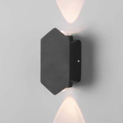 Уличный настенный светодиодный светильник Elektrostandard Mini Light 35152/D черный a060877 для спальни, цвет черный,  в стиле модерн
