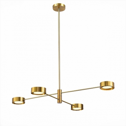 Потолочная светодиодная люстра ST Luce VICO SL6504.302.04 для спальни площадью до 7 кв.м.,  в стиле Хай-тек