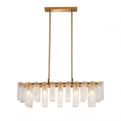 Подвесная люстра Indigo BRINA 12027/10PL Brass V000367 на площадь до 25 кв.м., цвет бронза,  в классическом стиле