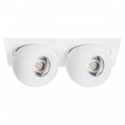 Встраиваемый светодиодный спот Lightstar Urbano (217526+217064+217064) i5266464 для спальни, цвет белый,  в стиле Хай-тек
