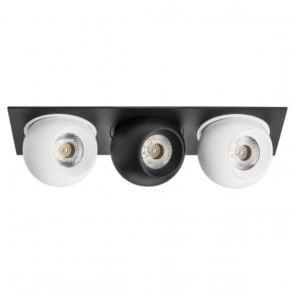 Встраиваемый светодиодный спот Lightstar Urbano (217537+217064+217074+217064) i537647464 для спальни, цвет белый,  в стиле Хай-тек