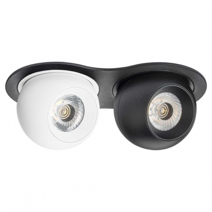 Встраиваемый светодиодный спот Lightstar Urbano (217627+217062+217072) i6276272 для магазина, цвет черный,  в стиле Хай-тек