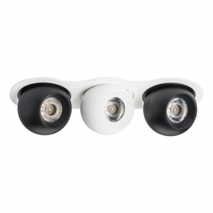 Встраиваемый светодиодный спот Lightstar Urbano (217636+217074+217064+217074) i636746474 для магазина, цвет черный,  в стиле Хай-тек