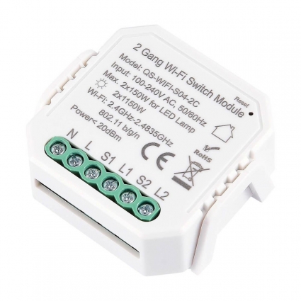 WIFI реле 2 канала ST Luce Around ST9000.500.02C, цвет белый