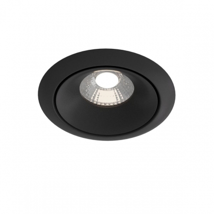 Встраиваемый светодиодный светильник Maytoni Technical Yin DL031-L12W3K-D-B для офиса, цвет черный,  в современном стиле
