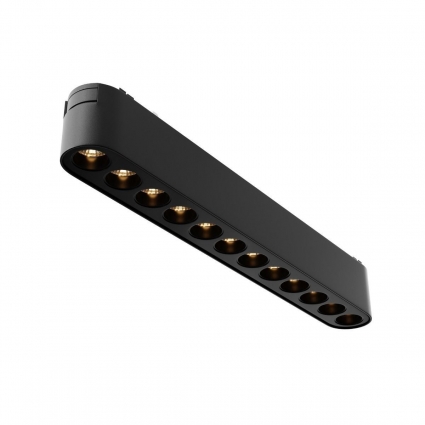 Трековый светодиодный светильник Maytoni Technical Points TR082-1-12W3K-M-B для магазина, цвет черный,  в современном стиле