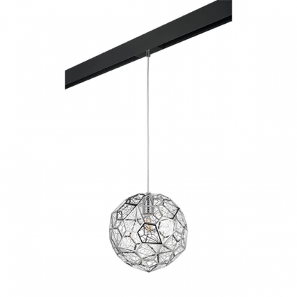 Трековый светильник Lightstar Fermo (724014+595007) PRO724014 для кухни, цвет хром,  в стиле арт-деко