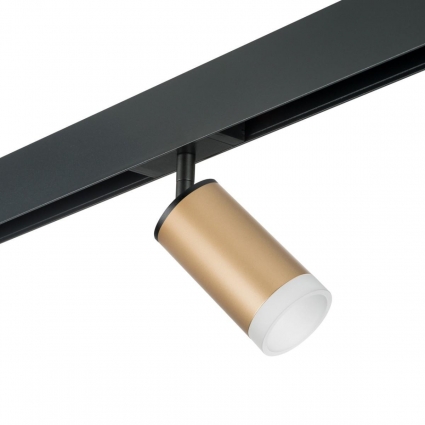Трековый светильник Lightstar Rullo (214440+595057+202430) PRO44030 для экспозиции, цвет золотой,  в стиле Хай-тек