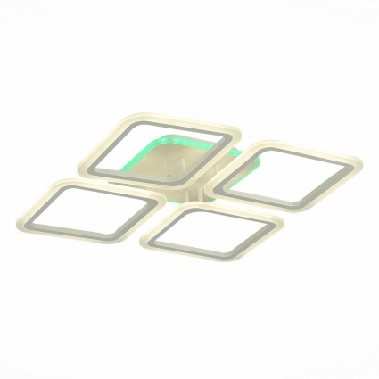 Потолочная светодиодная люстра Evoluce Qutro SLE200452-04RGB для кухни площадью до 18 кв.м.,  в стиле Хай-тек