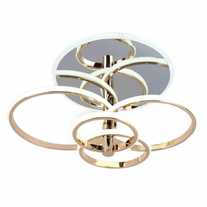 Потолочная светодиодная люстра Escada CONTOUR 10213/4LED BL Chrome для гостиной площадью до 24 кв.м.,  в современном стиле