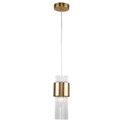Подвесной светильник Rivoli Donna 3149-201 Б0055538 на площадь до 3 кв.м., цвет золотой,  в стиле модерн