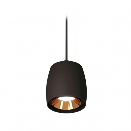 Комплект подвесного светильника Ambrella light Techno Spot XP1142001 SBK/PYG черный песок/золото желтое полированное (A2302, C1142, N7034) для магазина, цвет черный
